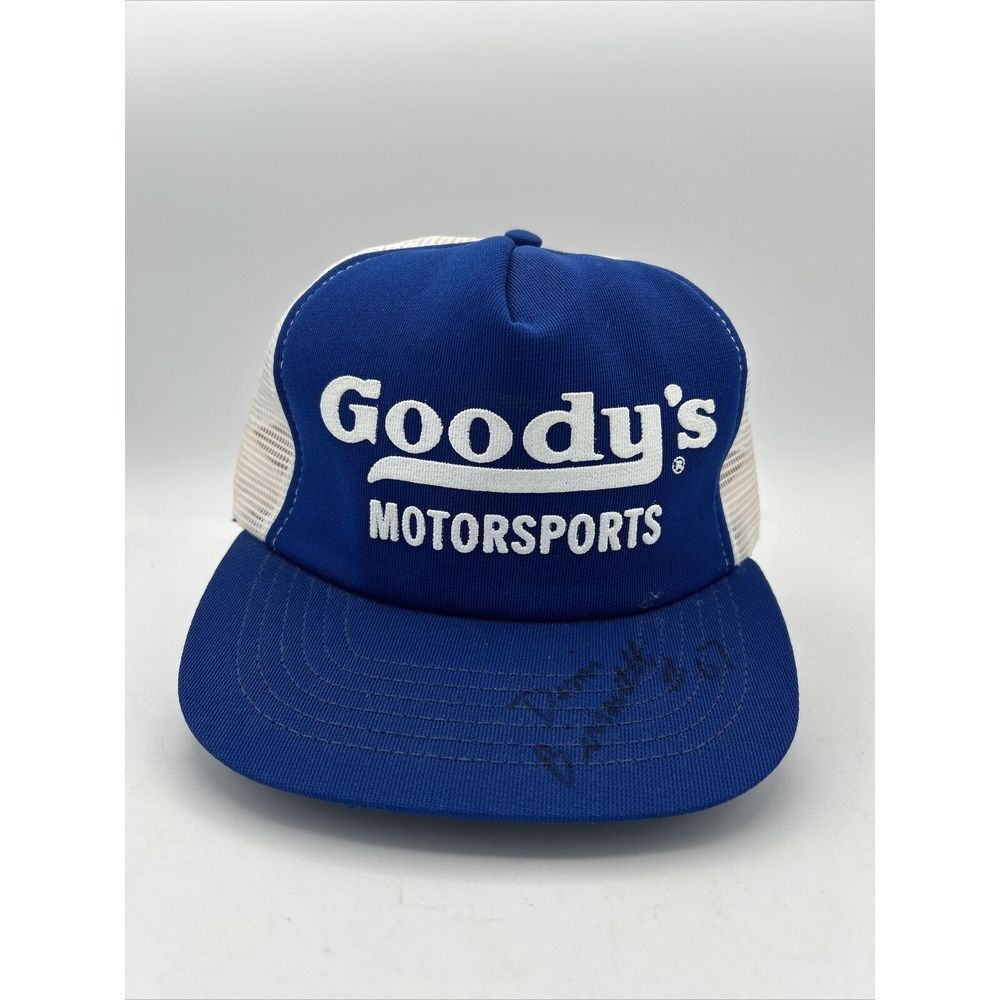 Vtg Goody's‎ Americap Racing Cap Foam Mesh SnapBack Dennis Bissonnette 07# Hat